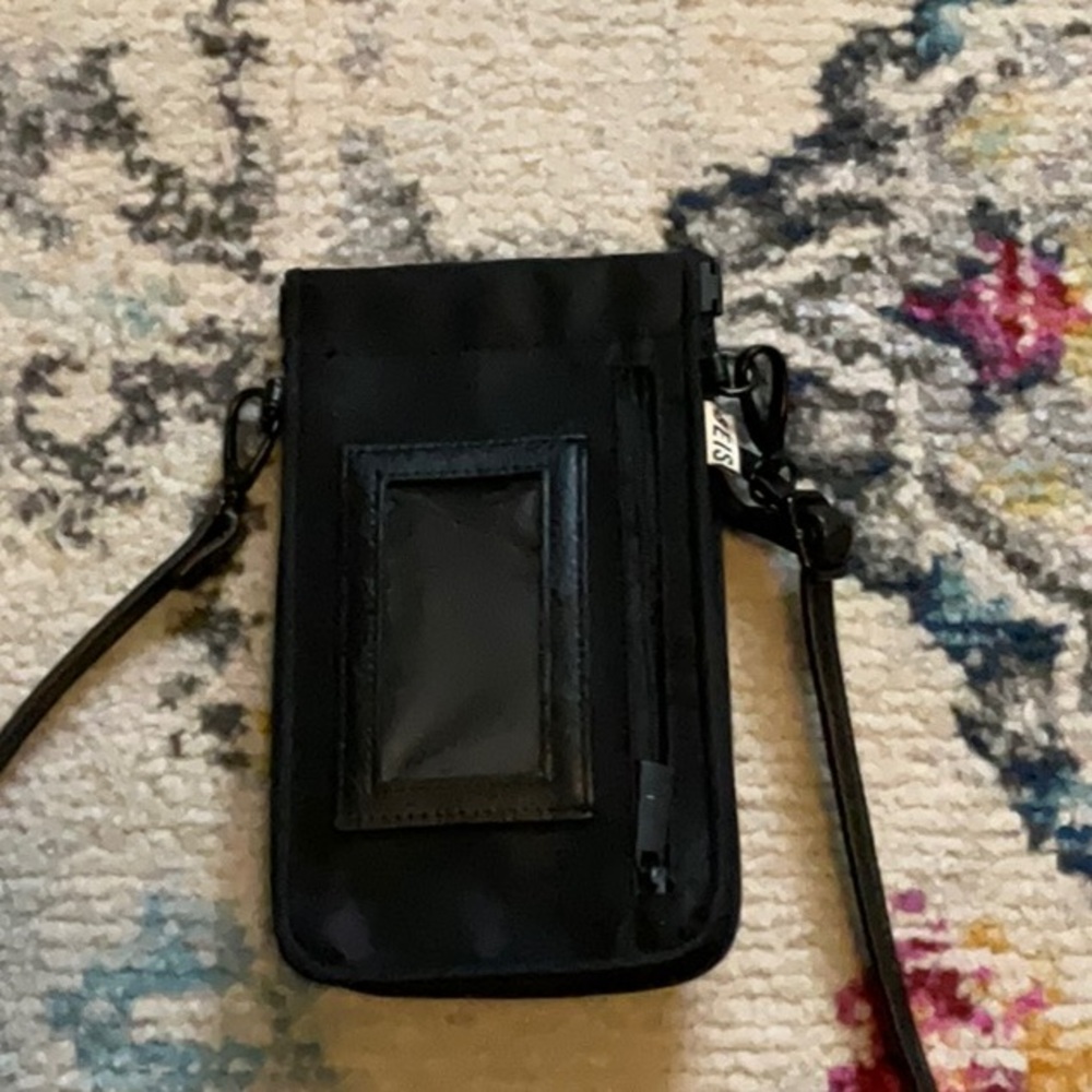 Black Cell Phone Crossbody Bag